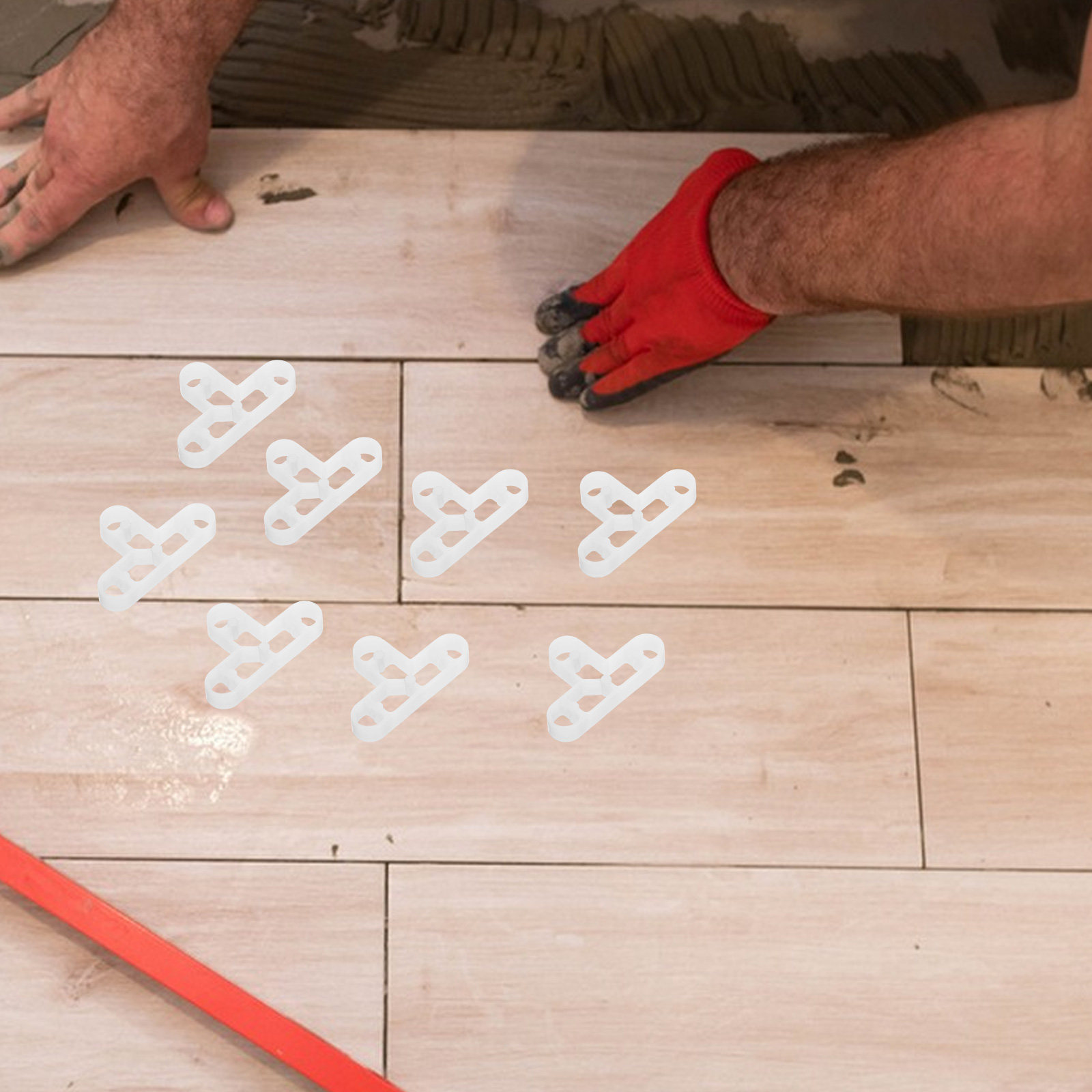 Ceramic Tile Floor - 100Pcs Tile Leveling System Adjustable Tile