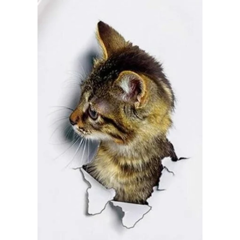 3pcs 3D Cute Cat Self-adhesive - Pvc Panel Background avis et prix