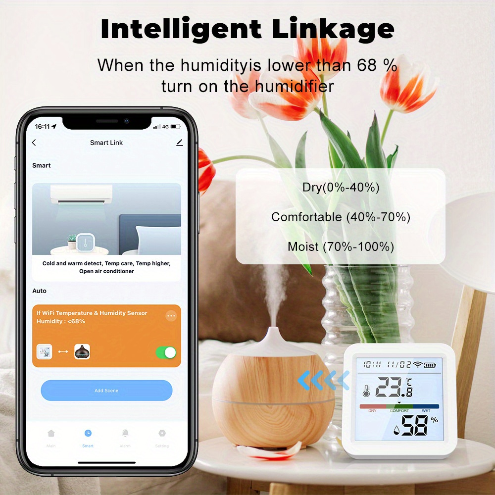 Tuya WiFi Temperature Humidity - Digital Hygrometer Probe avis et prix