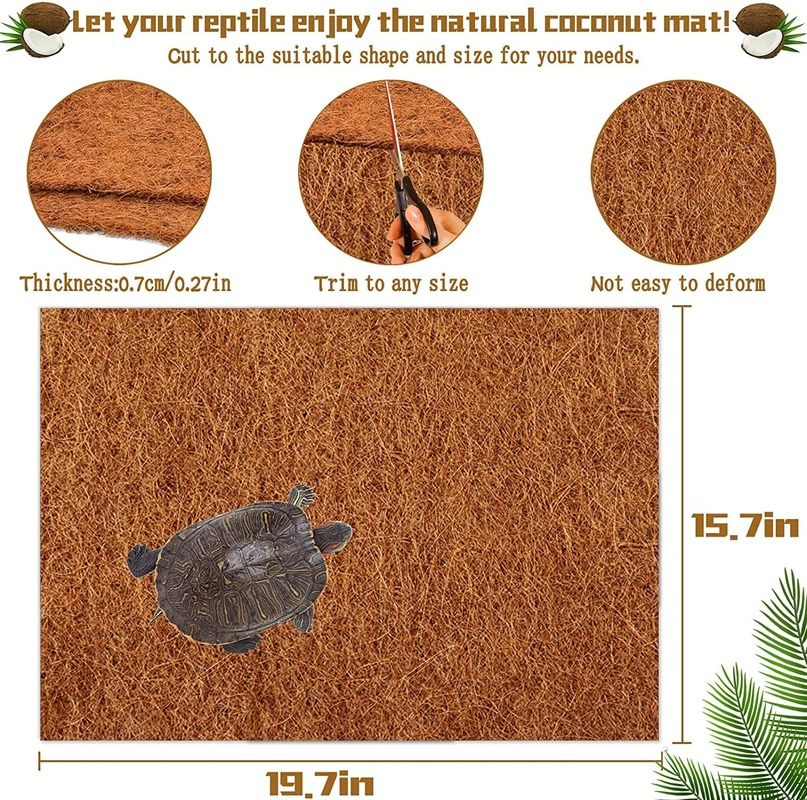 Reptile Carpet Natural Coconut - Substrate Coconut Fiber avis et prix