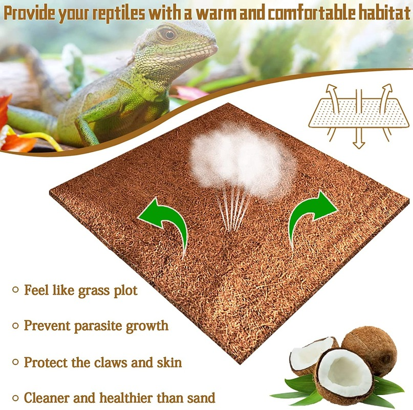 Reptile Carpet Natural Coconut - Substrate Coconut Fiber avis et prix