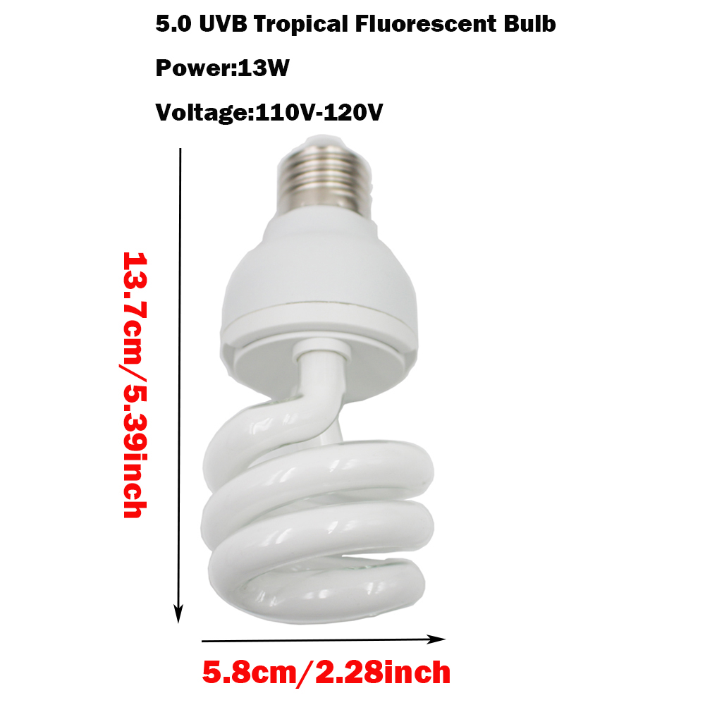 Reptile 5.0 UVB Lamp Bulb Ligh - Calcium Powder Reptile avis et prix