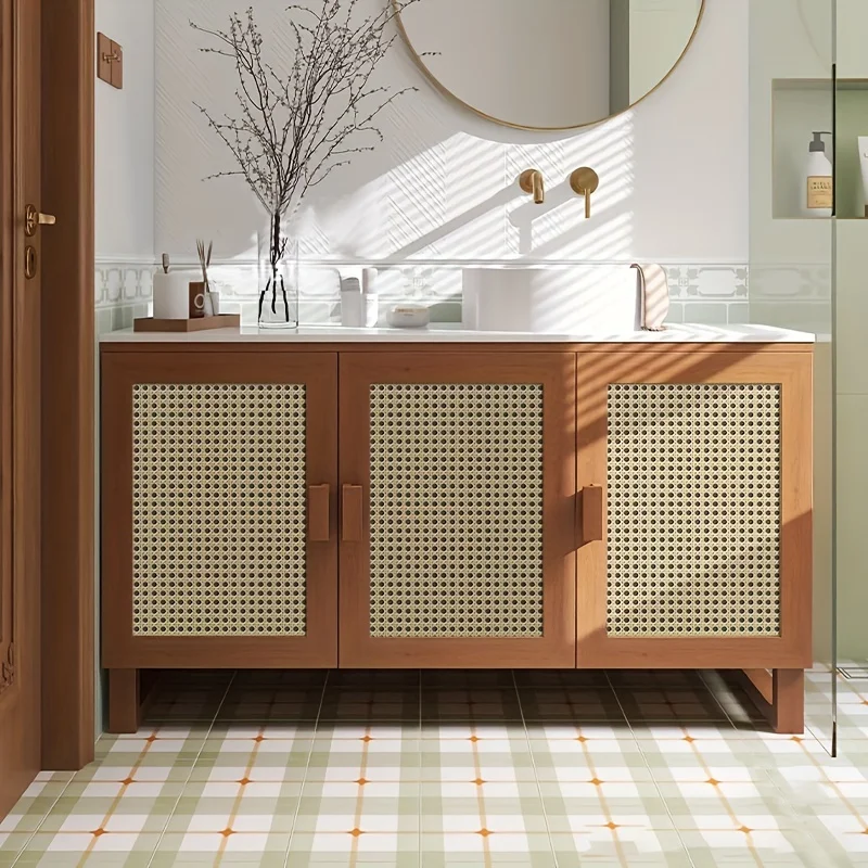 45cm Retro Rattan Pattern Self - Pvc Panel Background avis et prix