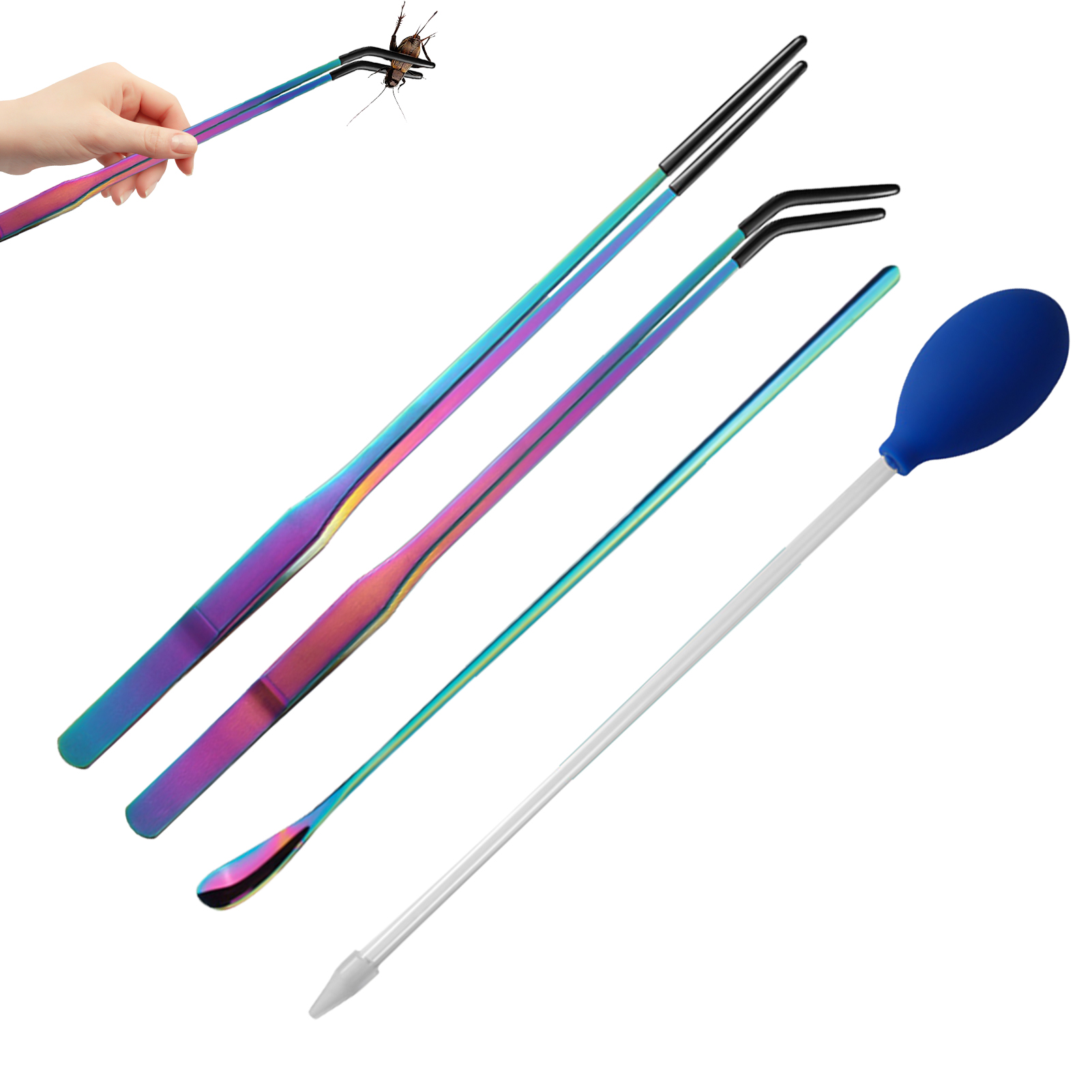4pcs Reptile Feeding Tongs Aqu - Feeding Tong Stainless avis et prix