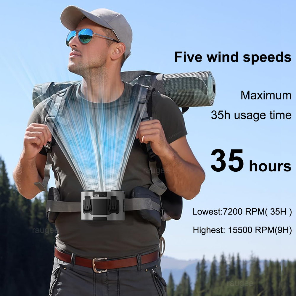 20000mAh Waist Fan Portable Ou - Timer Dual Outlet avis et prix