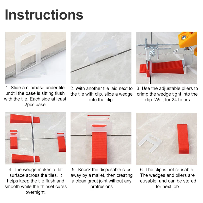 100pcs 1/1.5/2/2.5/3mm Ceramic - Ceramic Tile Floor avis et prix