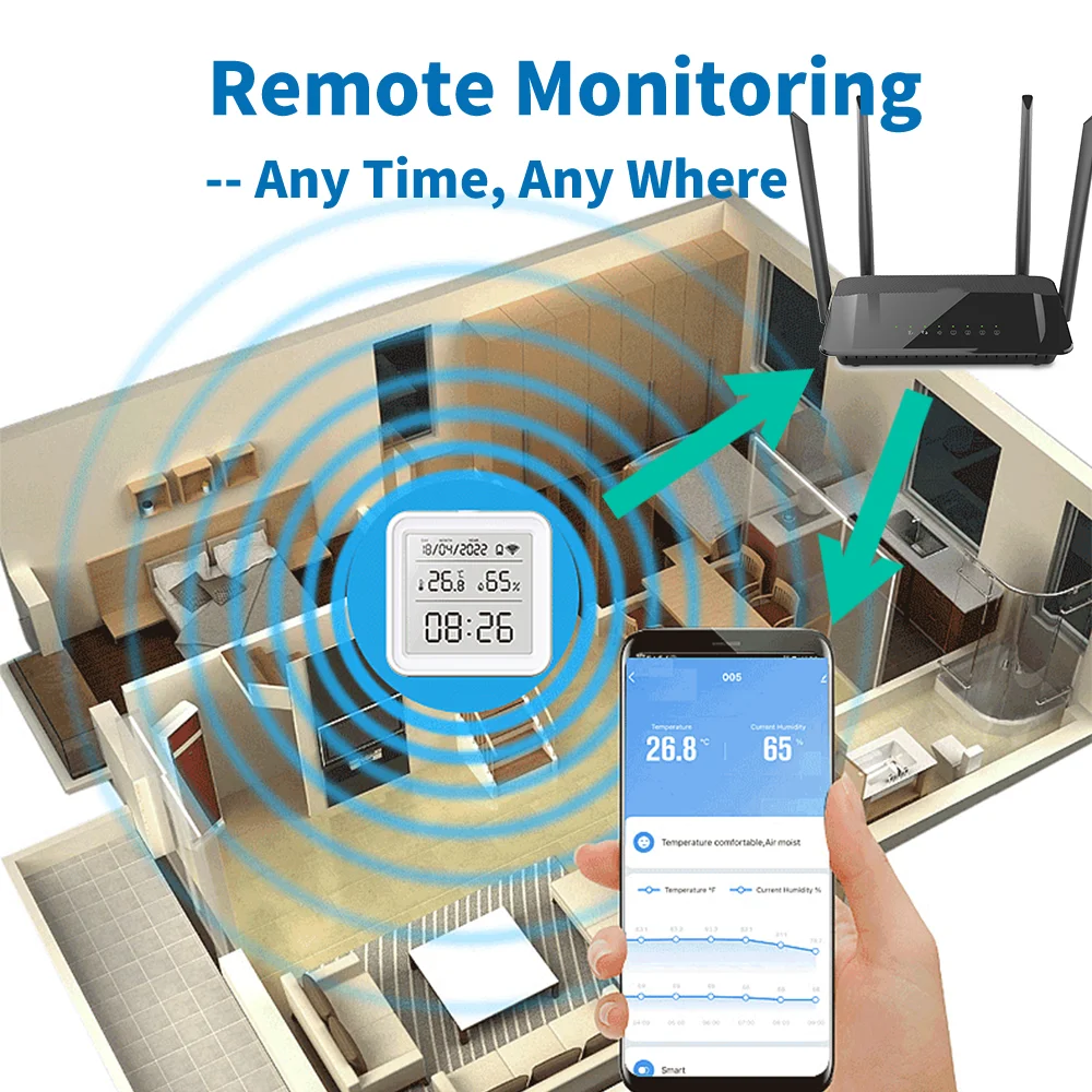 Tuya Zigbee WiFi Temperature H - Digital Hygrometer Probe avis et prix