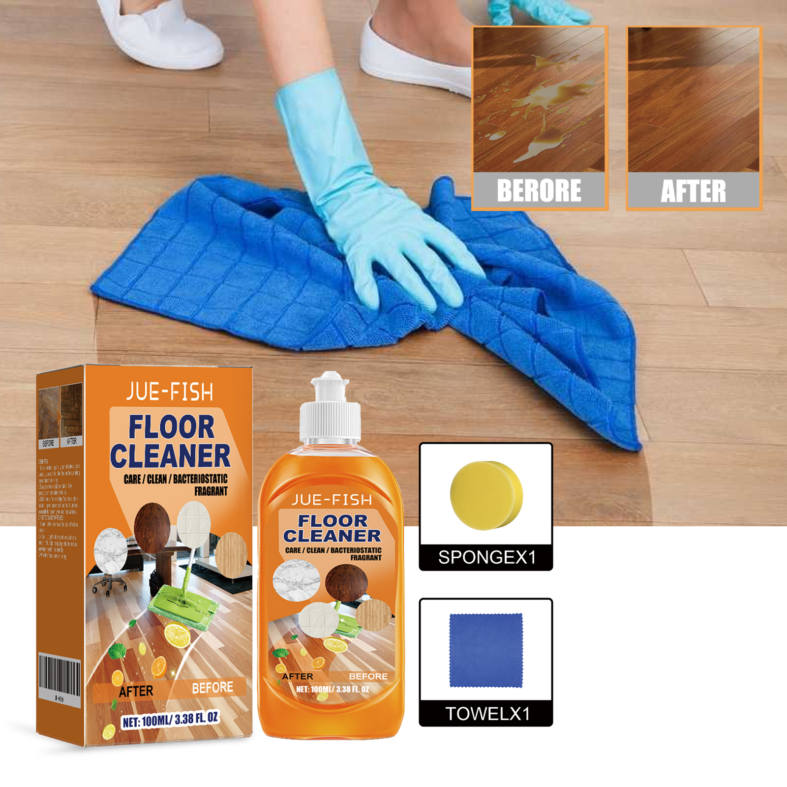 Jue Fish Floor Cleaner Set For - Ceramic Tile Floor avis et prix