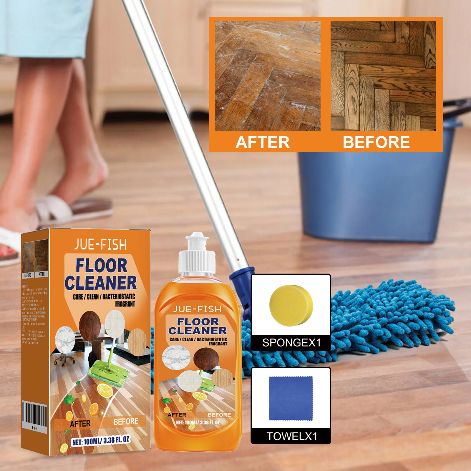 Jue Fish Floor Cleaner Set For - Ceramic Tile Floor avis et prix