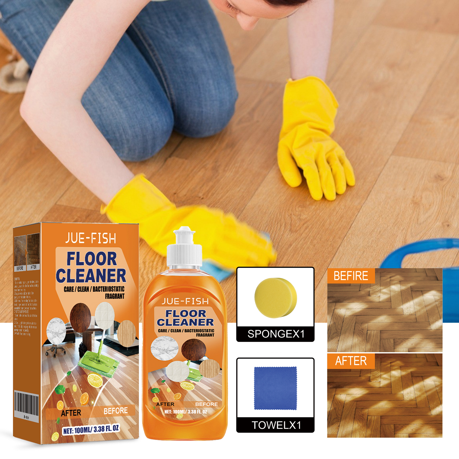 Jue Fish Floor Cleaner Set For - Ceramic Tile Floor avis et prix