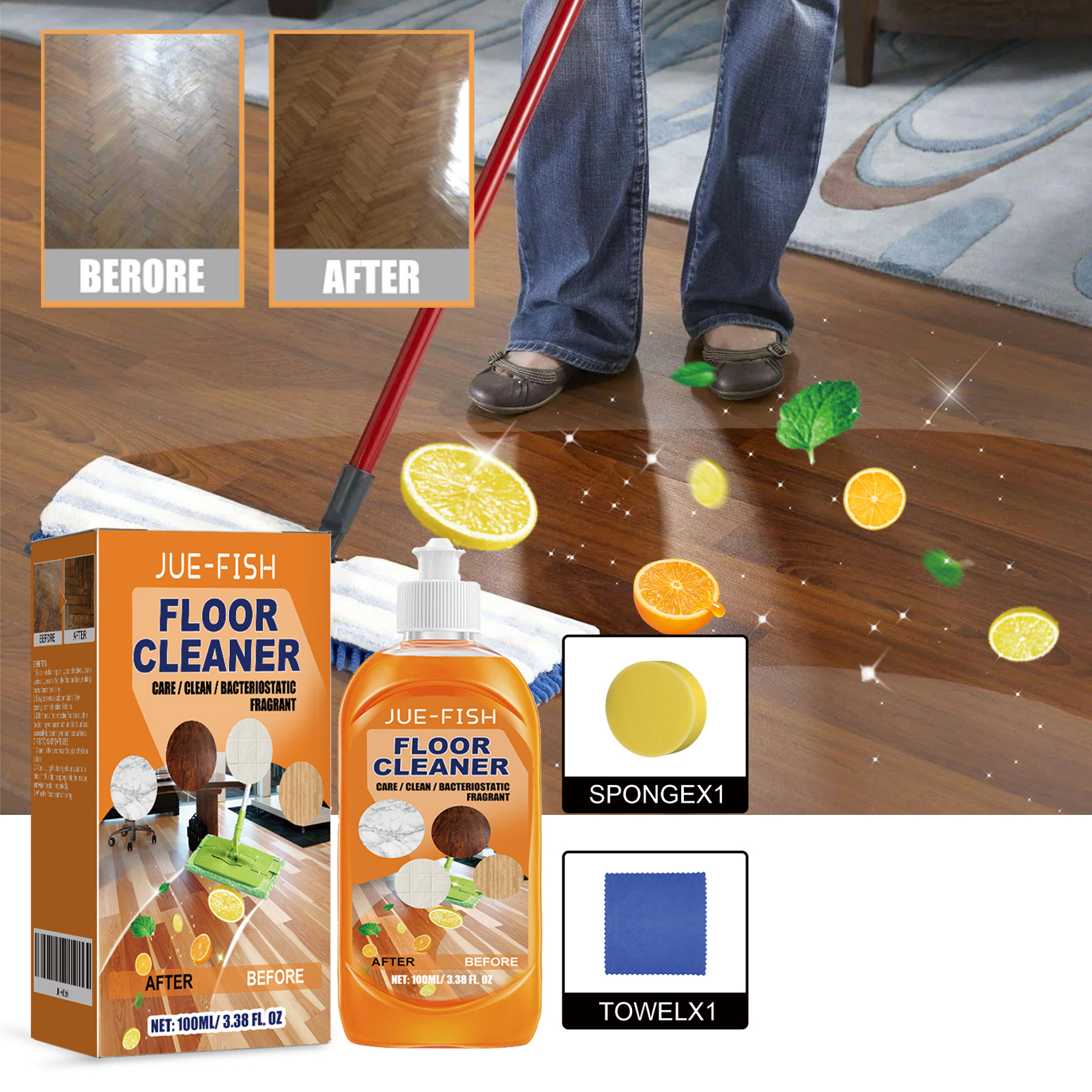 Jue Fish Floor Cleaner Set For - Ceramic Tile Floor avis et prix