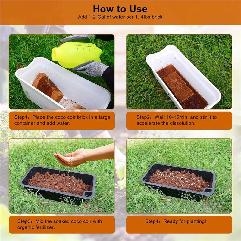 3 Pack Coco Coir Bricks, Coco  - Substrate Coconut Fiber avis et prix