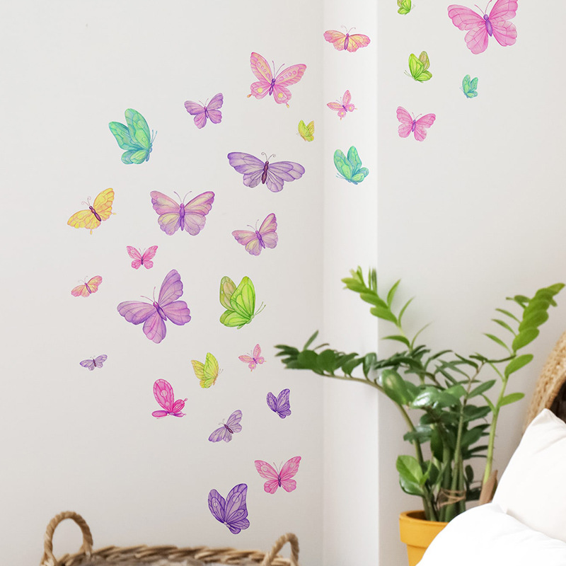 Romantic butterfly Wall Sticke - Pvc Panel Background avis et prix