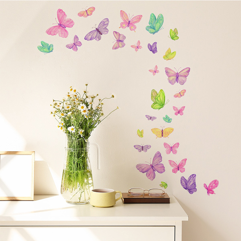 Romantic butterfly Wall Sticke - Pvc Panel Background avis et prix
