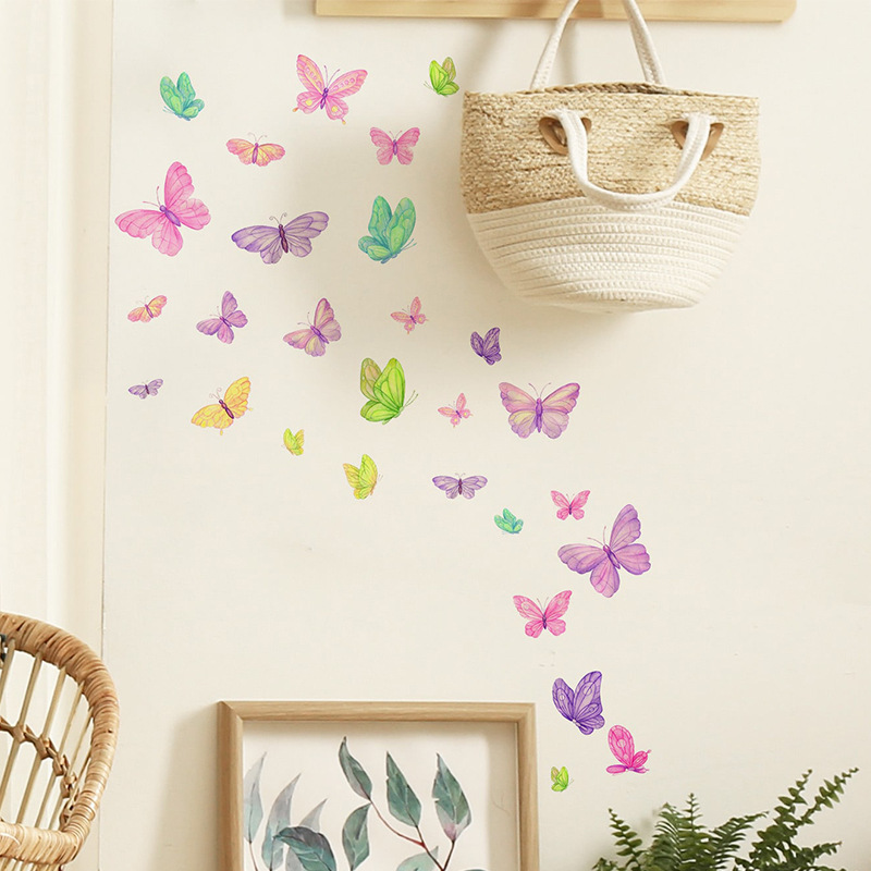 Romantic butterfly Wall Sticke - Pvc Panel Background avis et prix