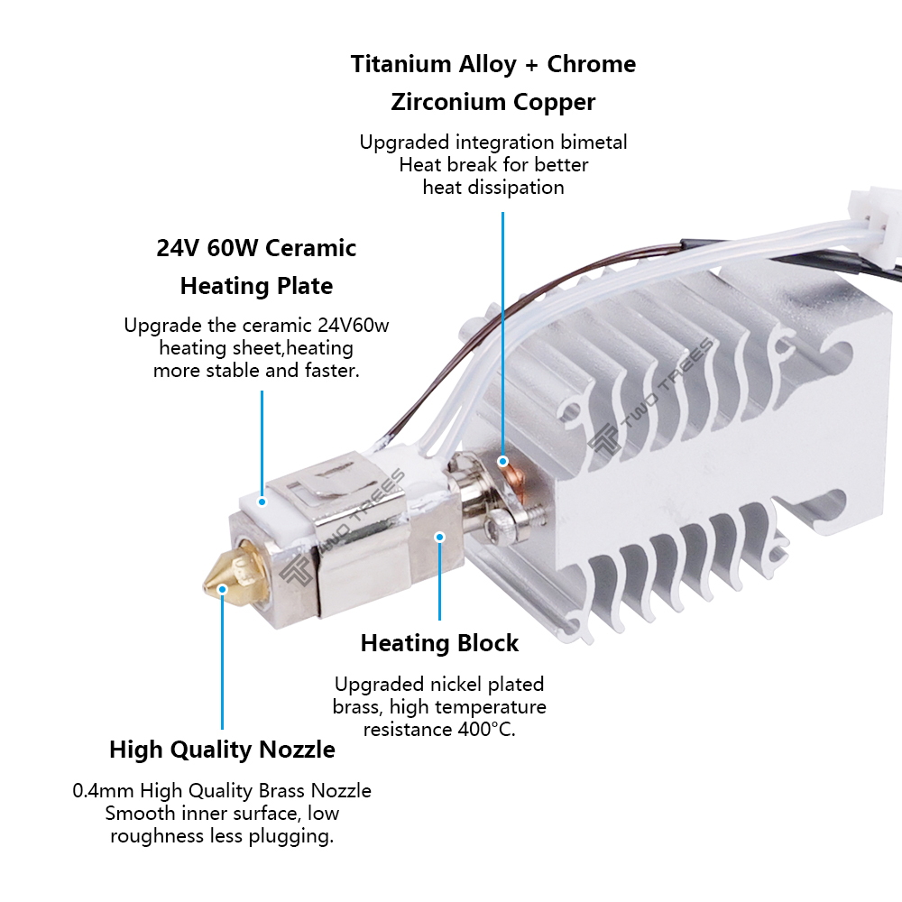 Hotend Kit For Creality Ender  - Ceramic Heat Emitter avis et prix