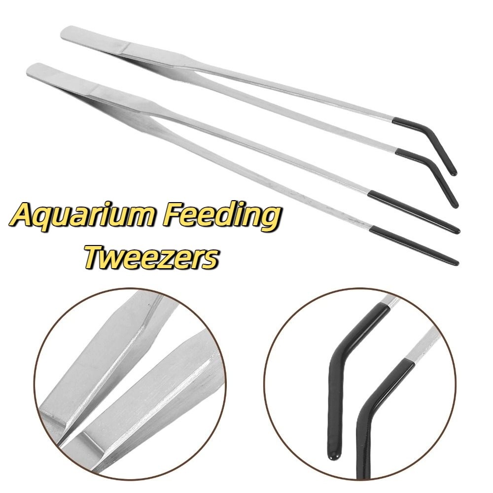 2Pcs Stainless Steel Aquarium  - Feeding Tong Stainless avis et prix