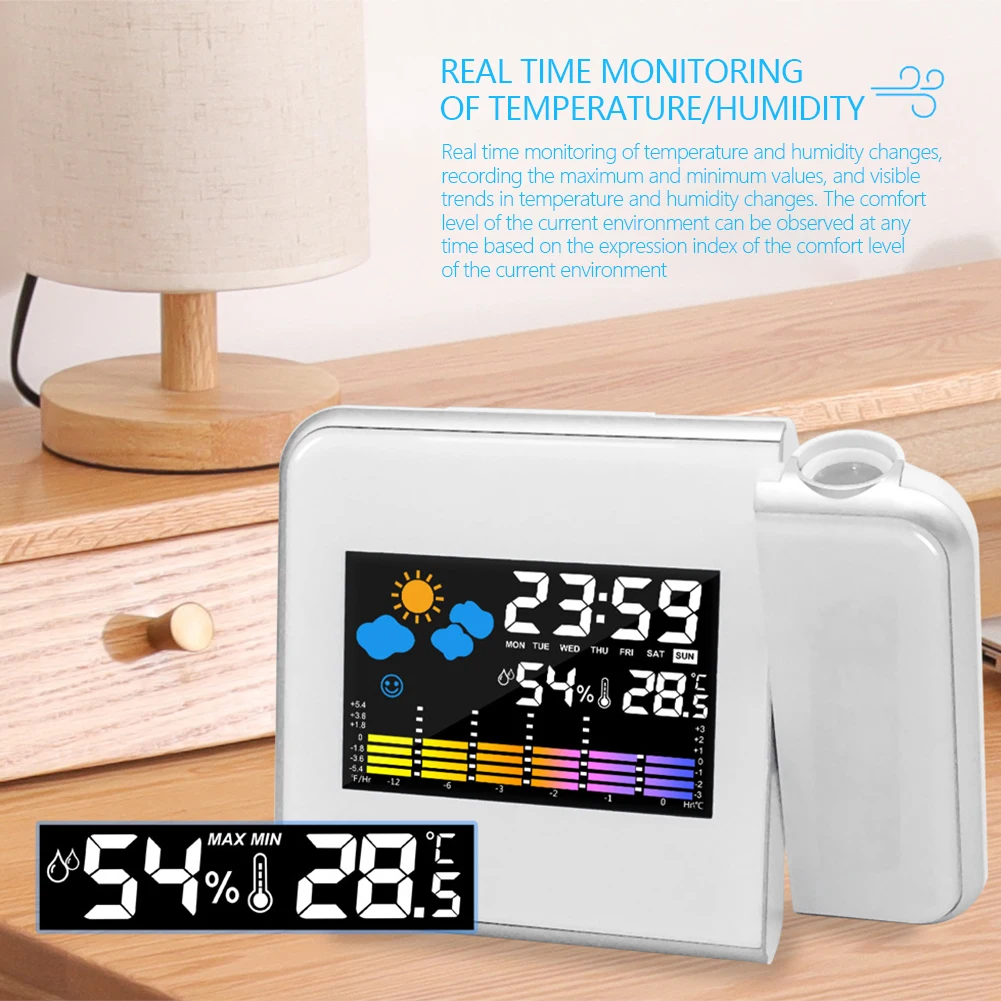 Projection Clock Digital LED P - Digital Hygrometer Probe avis et prix