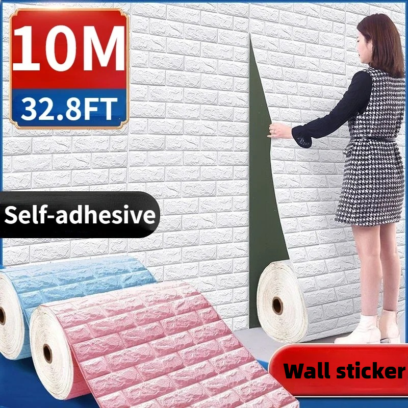 70cmx1/3/5/10M 3D Foam Brick W - Pvc Panel Background avis et prix
