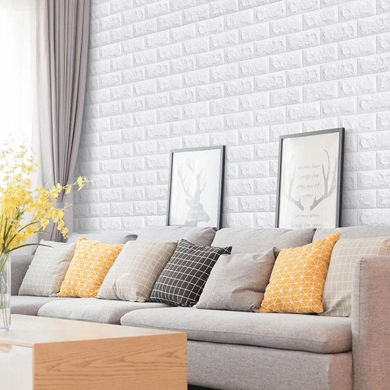 70cmx1/3/5/10M 3D Foam Brick W - Pvc Panel Background avis et prix