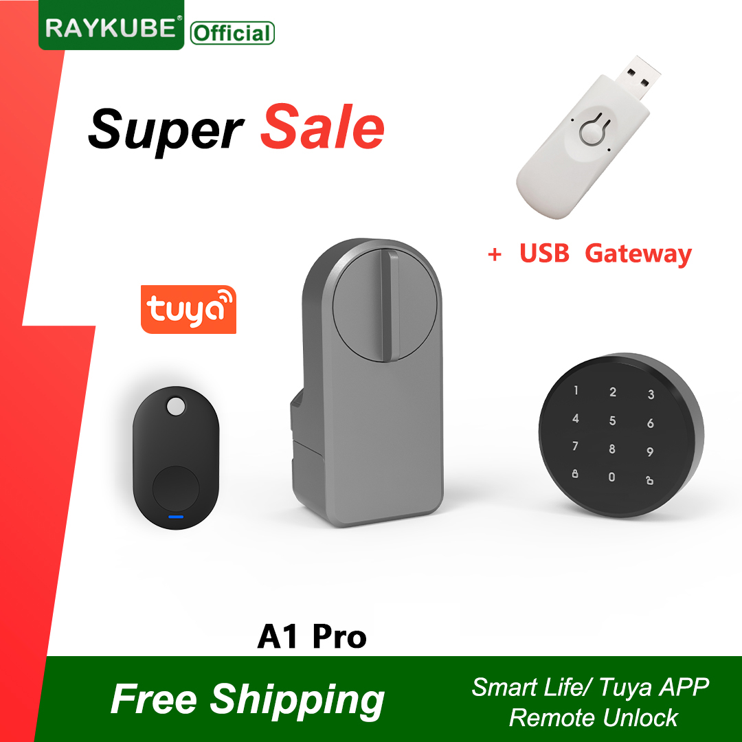 RAYKUBE A1 Pro Tuya BEL Smart  - Glass Door Hinge avis et prix
