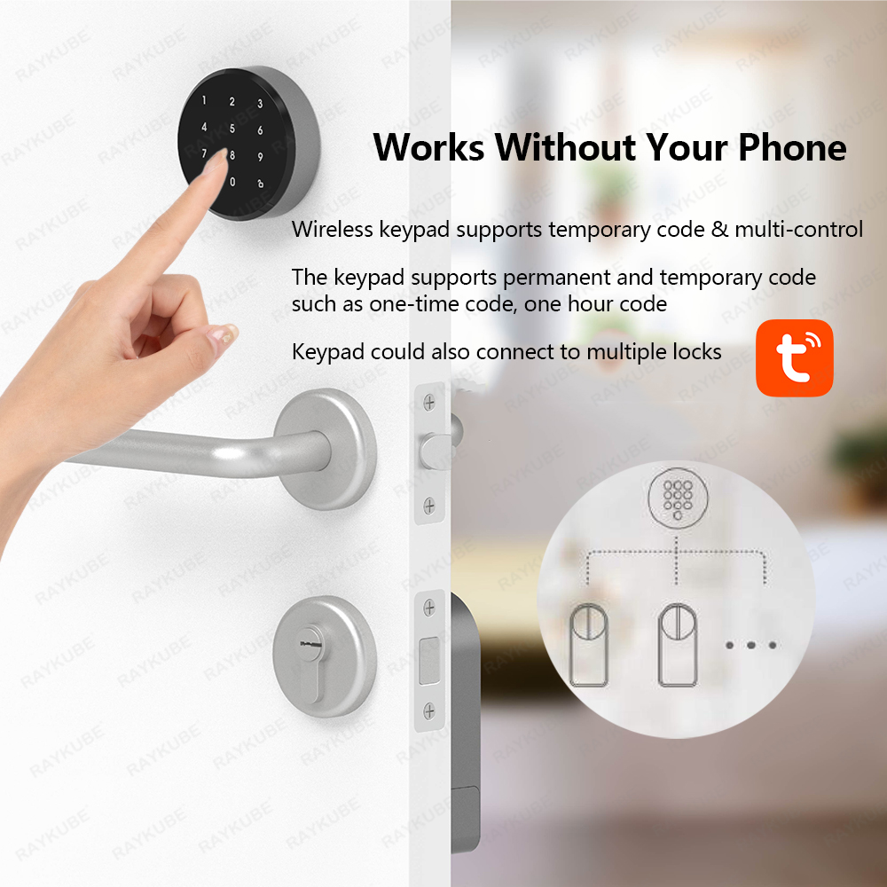 RAYKUBE A1 Pro Tuya BEL Smart  - Glass Door Hinge avis et prix