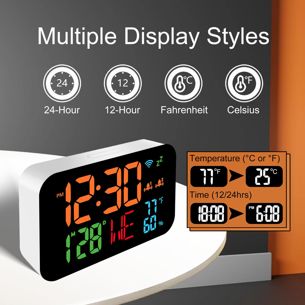 Tuya WiFi Desktop Clock Calend - Digital Hygrometer Probe avis et prix