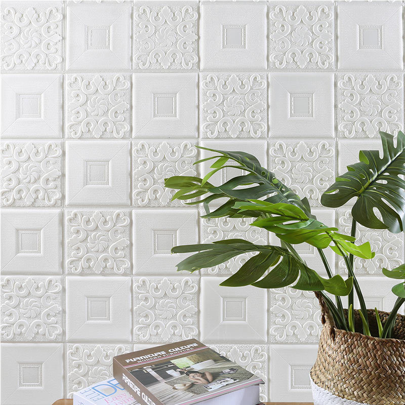 10pcs 3D Tile Brick Wall Stick - Pvc Panel Background avis et prix