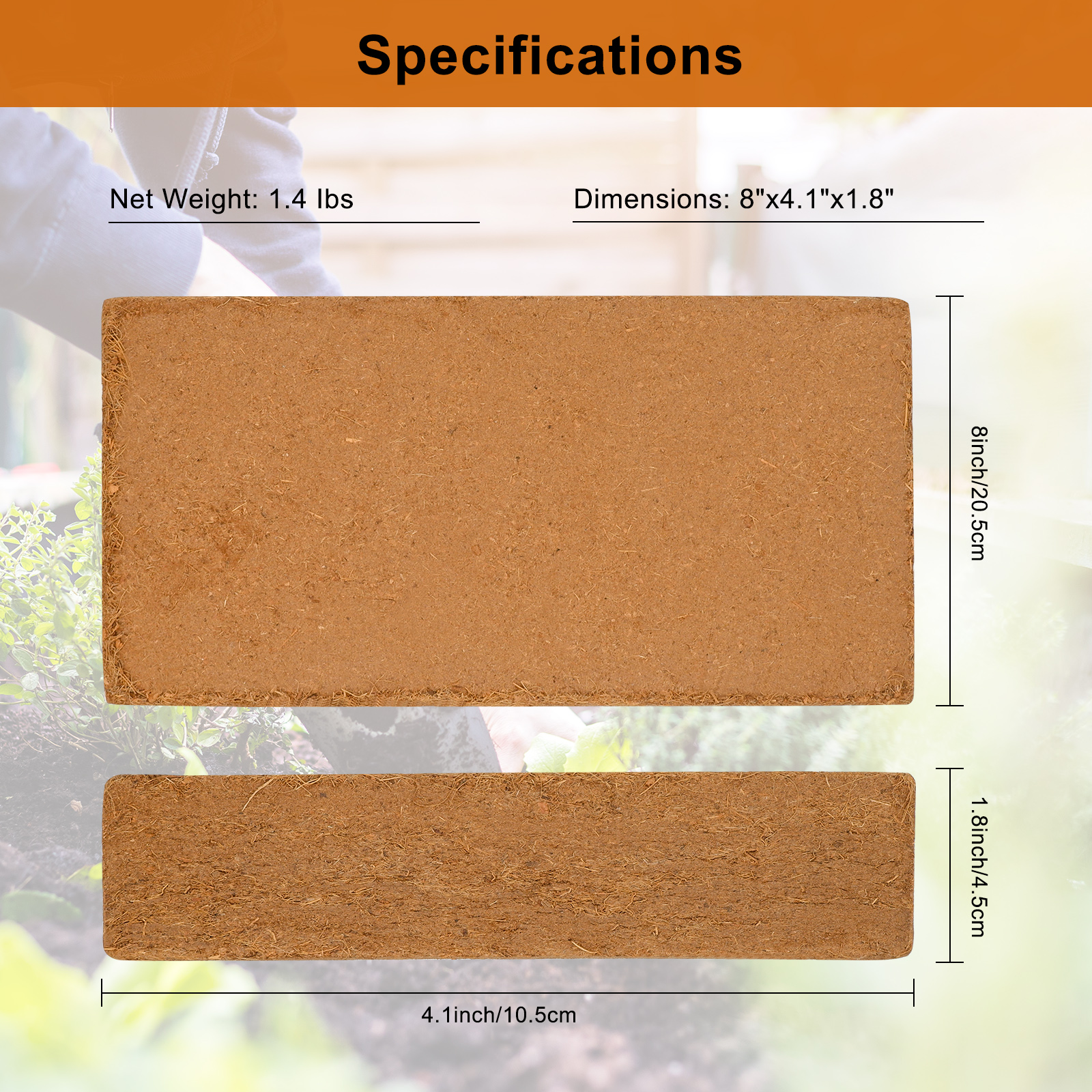 1 Pack Premium Coco Coir Brick - Substrate Coconut Fiber avis et prix