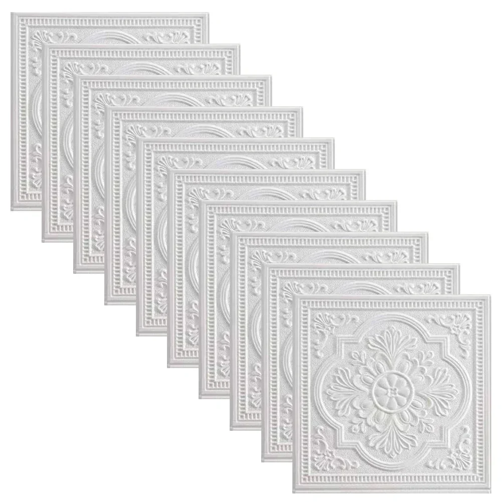 1/10 Pc 3D Wall Panel Wall Sti - Pvc Panel Background avis et prix