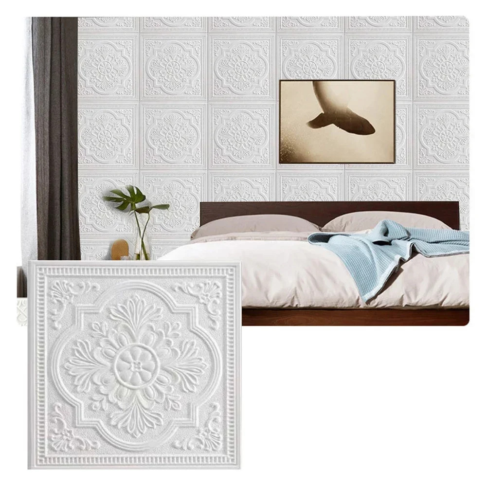 1/10 Pc 3D Wall Panel Wall Sti - Pvc Panel Background avis et prix