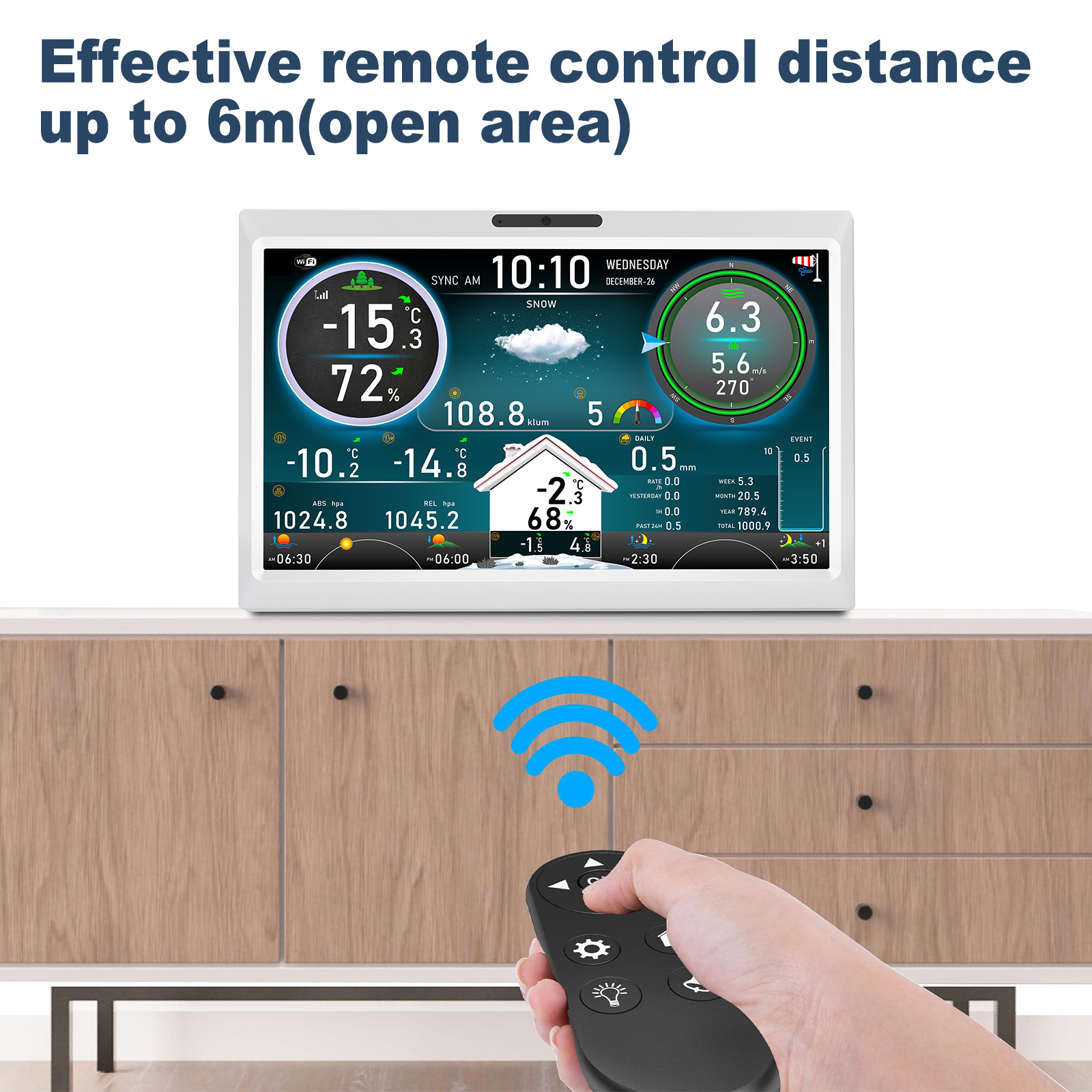 10.1 Inch HD TFT Display WiFi  - Digital Hygrometer Probe avis et prix