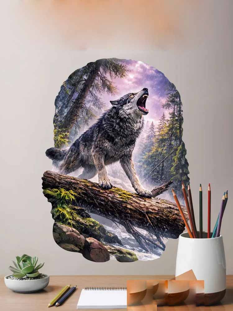 Wild Timberwolves Pattern Wall - Pvc Panel Background avis et prix