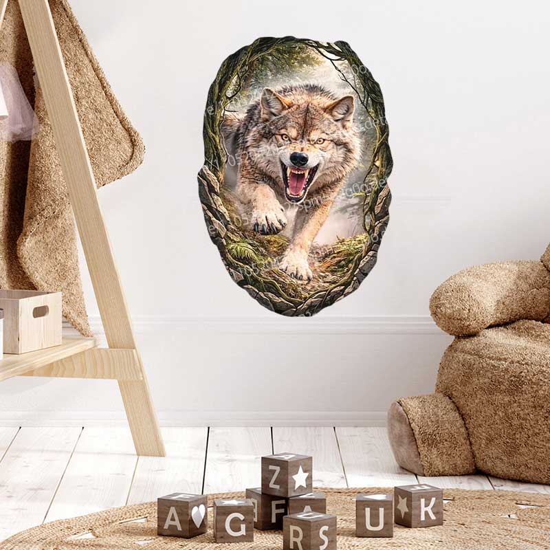Wild Timberwolves Pattern Wall - Pvc Panel Background avis et prix