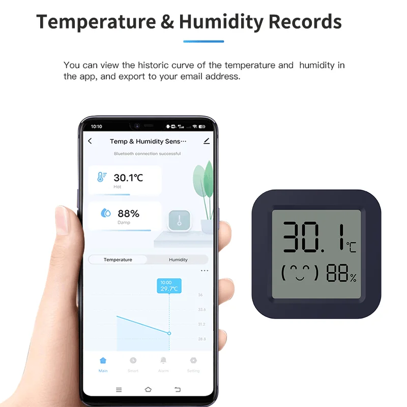 BT Temperature Humidity Sensor - Digital Hygrometer Probe avis et prix