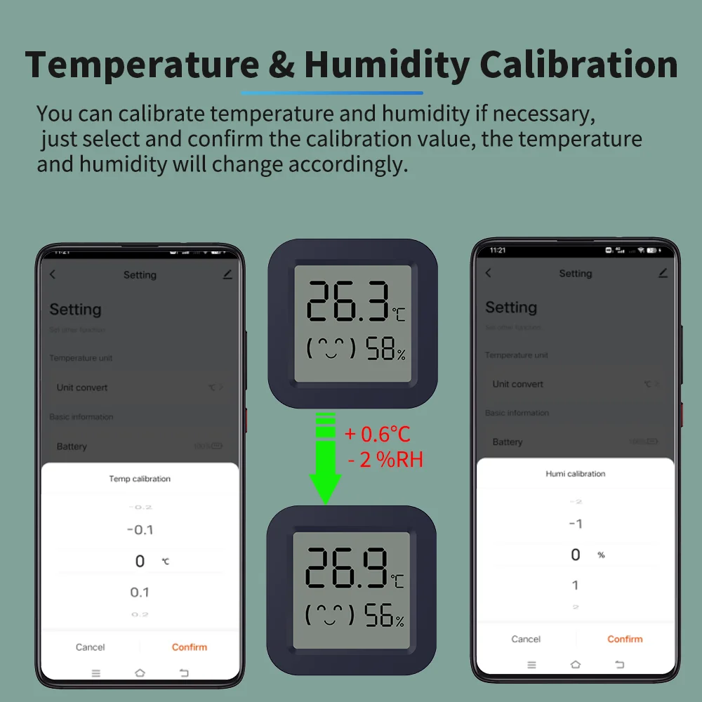 BT Temperature Humidity Sensor - Digital Hygrometer Probe avis et prix