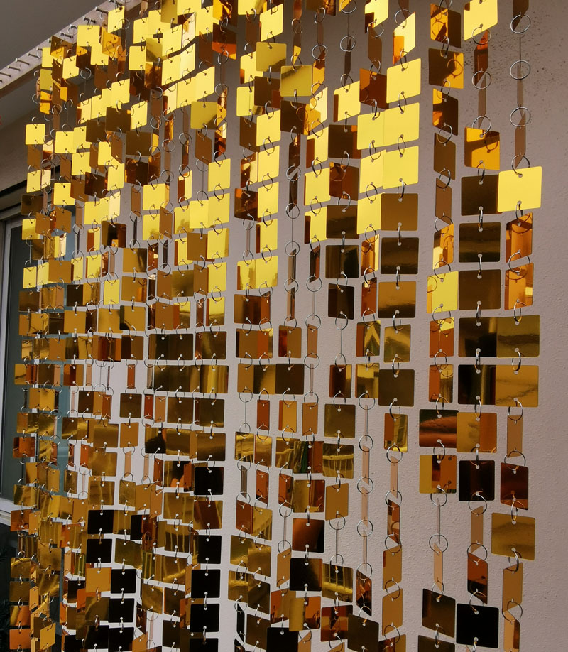 3cm Gold Silver Square Sequins - Pvc Panel Background avis et prix