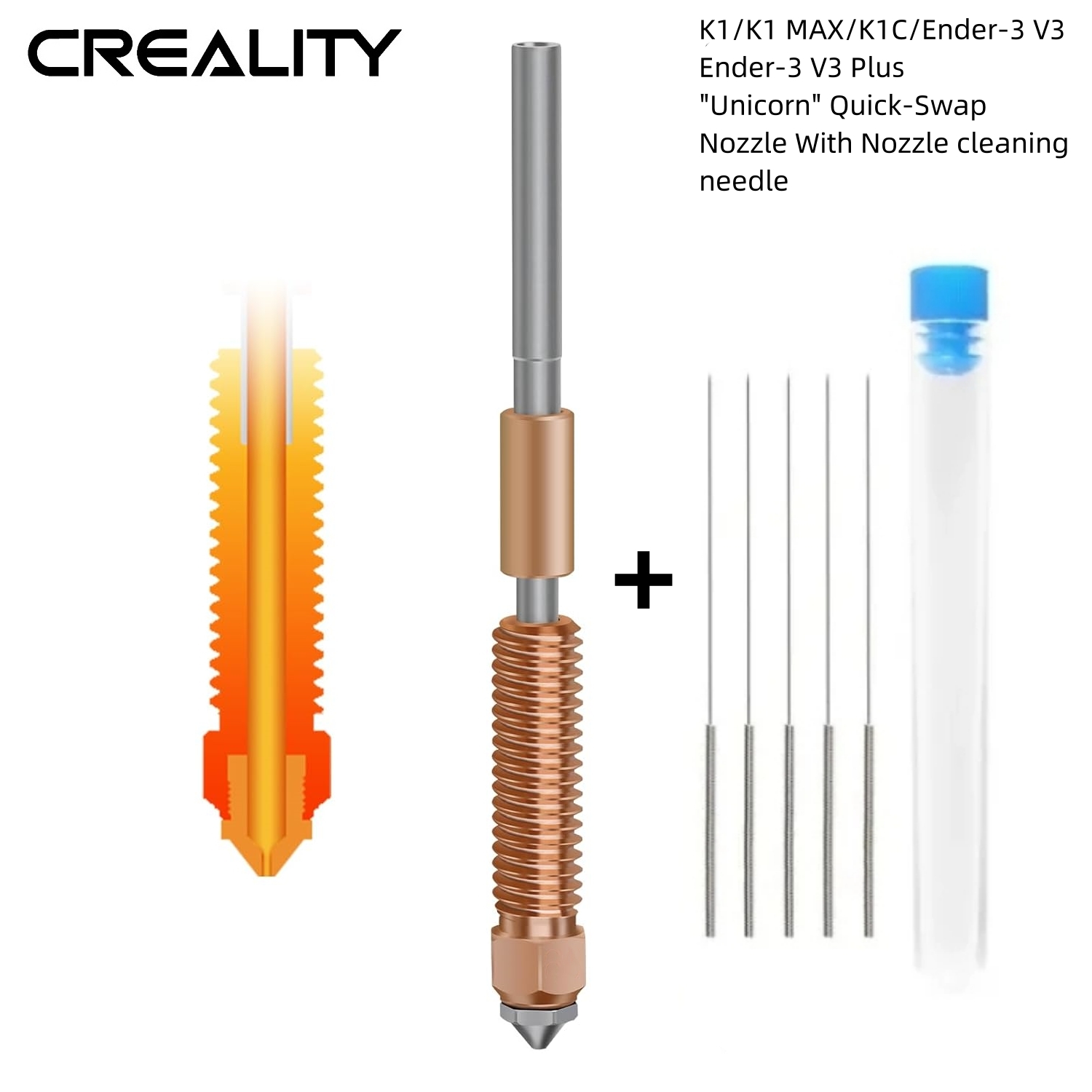 Creality K1C Nozzle Unicorn Qu - Ceramic Heat Emitter avis et prix