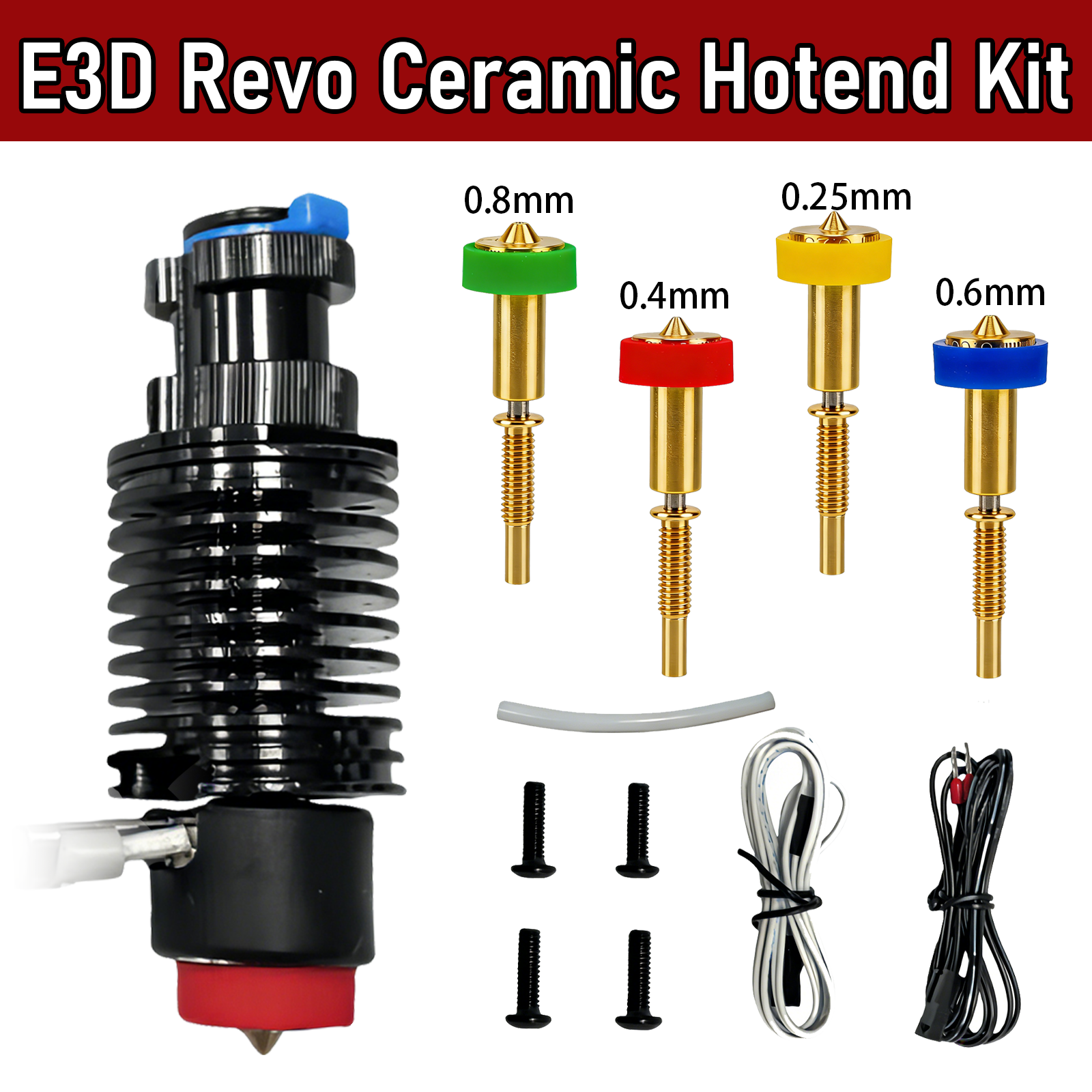 For E3D Revo Hotend Kit V6 Rad - Ceramic Heat Emitter avis et prix