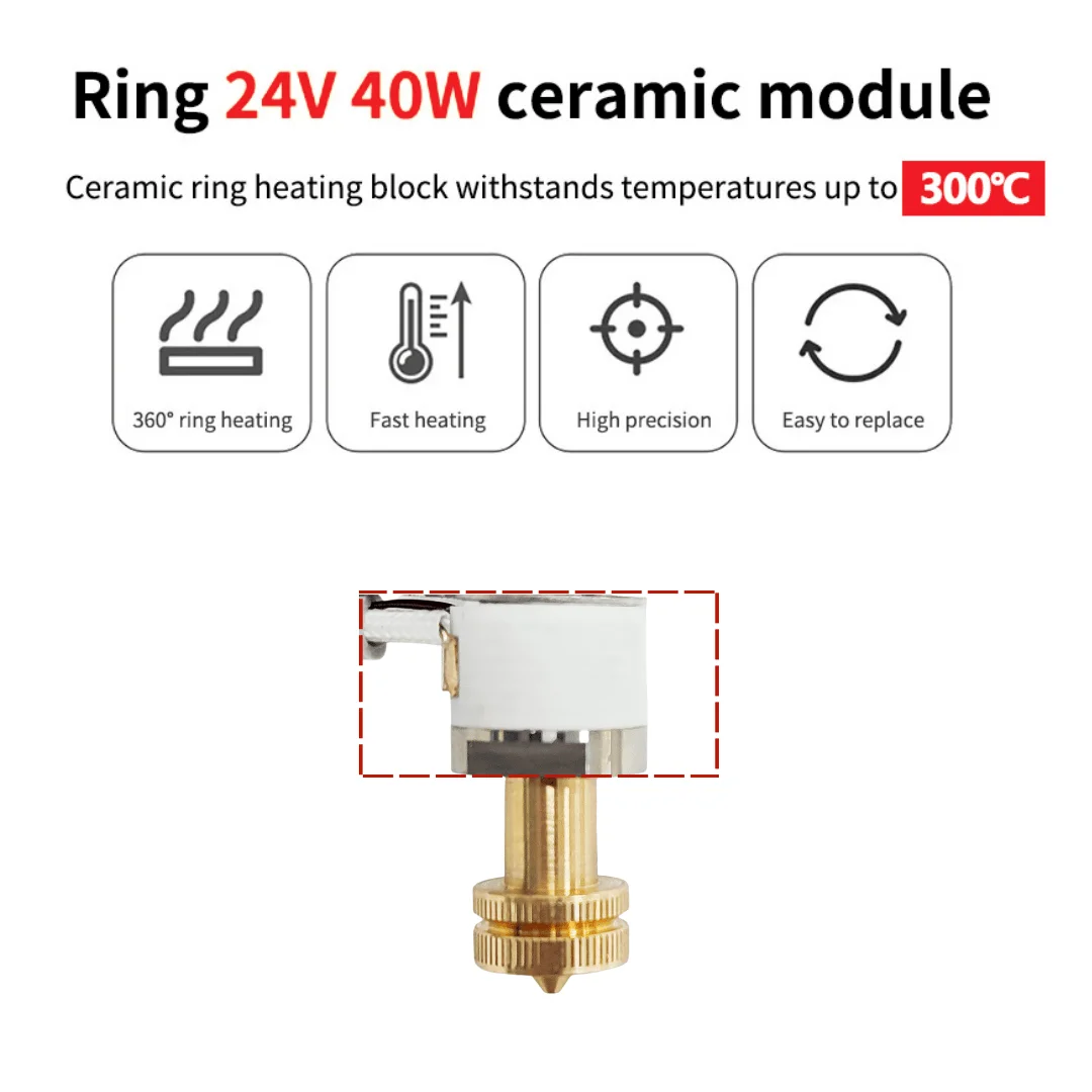For E3D Revo Hotend Kit V6 Rad - Ceramic Heat Emitter avis et prix